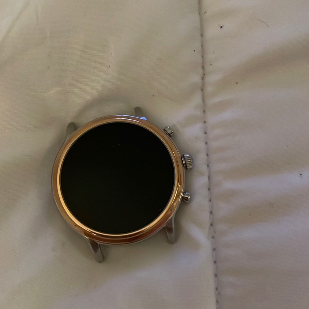 Smart Watch with silver band